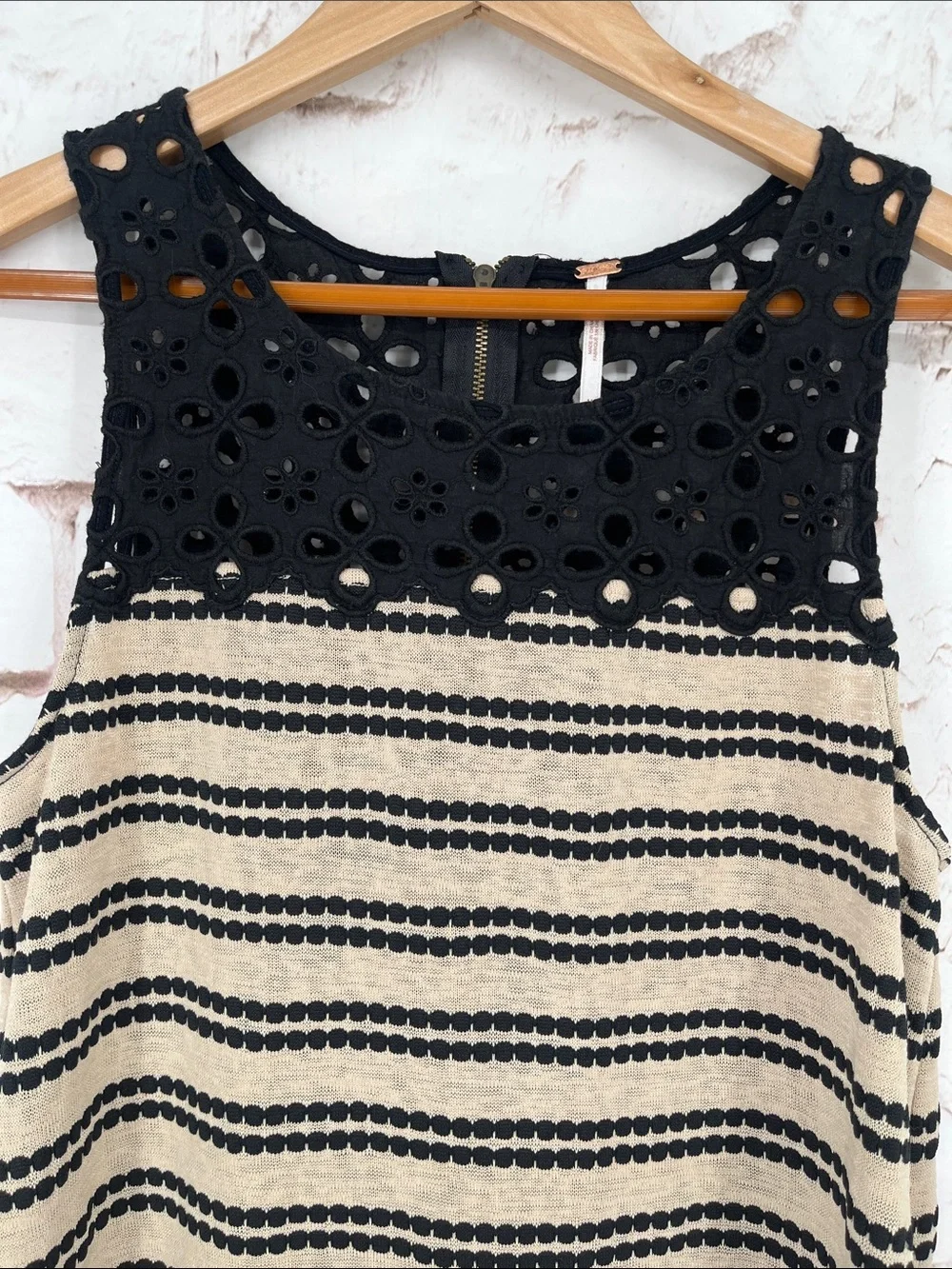 NWOT Free People “Molly” Retro Peplum Top, Size M